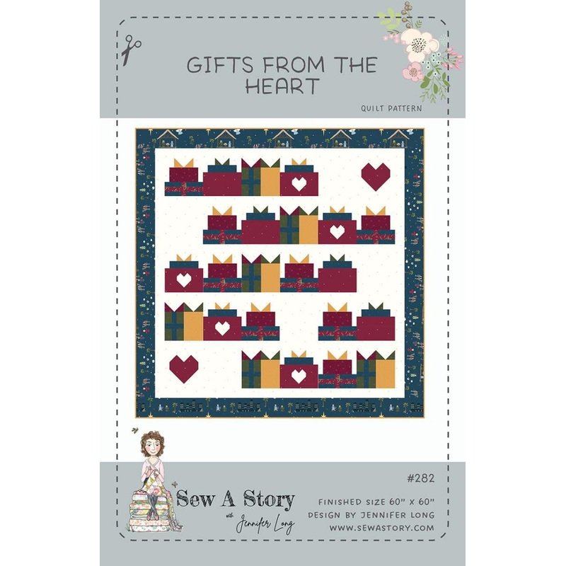 SALE Gifts from the Heart Quilt PATTERN P177 - Jennifer Long - Riley Blake Designs - INSTRUCTIONS Only - Piecing Christmas Presents
