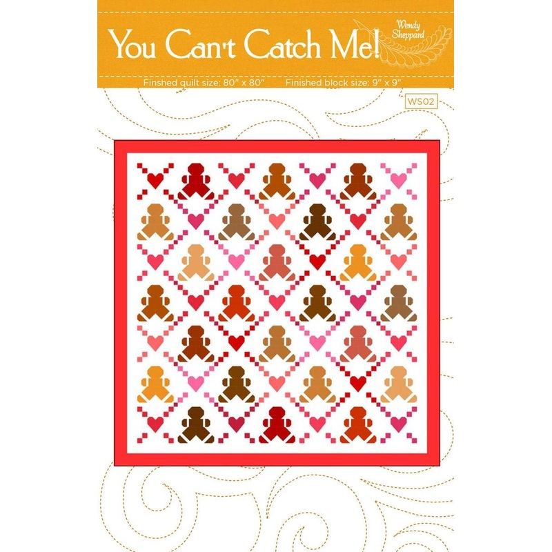 SALE You Can't Catch Me Quilt PATTERN P180 - Wendy Sheppard - Riley Blake Designs - INSTRUCTIONS Only - Pieced Fat Quarter Friendly