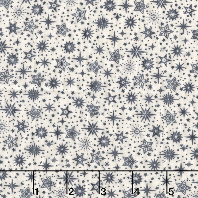Scandi - Star Grey Yardage