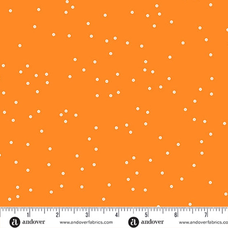 Sequin Quilt Fabric - Sequin Dot in Nectarine - A-1371-O