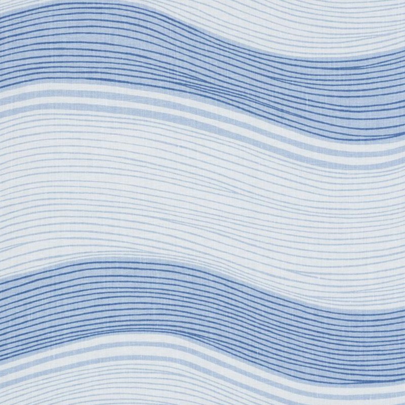 1.5 Yards Schumacher La Marea Blue Decorator Fabric