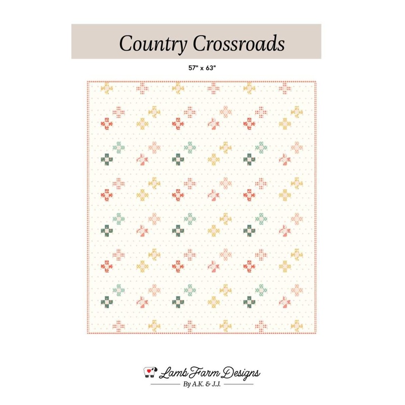 Country Crossroads Quilt PATTERN - Lamb Farm Designs - Riley Blake Designs - INSTRUCTIONS Only - Confident Beginner