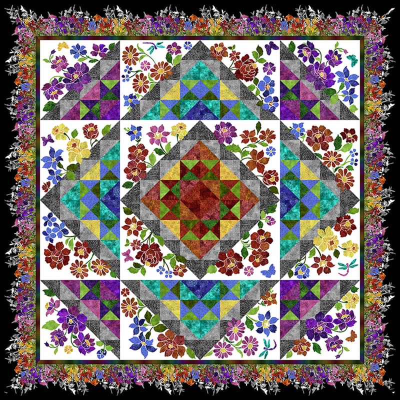 Rainbow of Jewels Quilt Kit