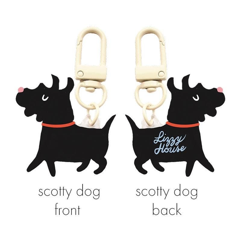 SALE Scotty Dog Zipper Charm LHFVZ005 - Lizzy House - Moda Fabrics - Acrylic Resin Puppy Doggy Black Zipper Pull