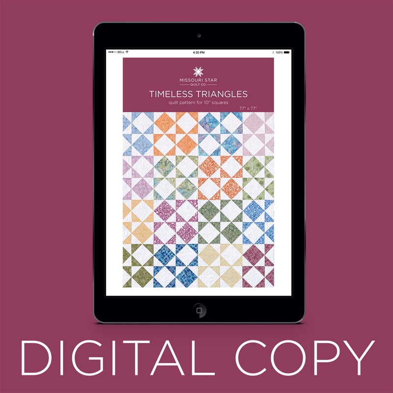 Digital Download - Timeless Triangles Quilt Pattern by Missouri Star