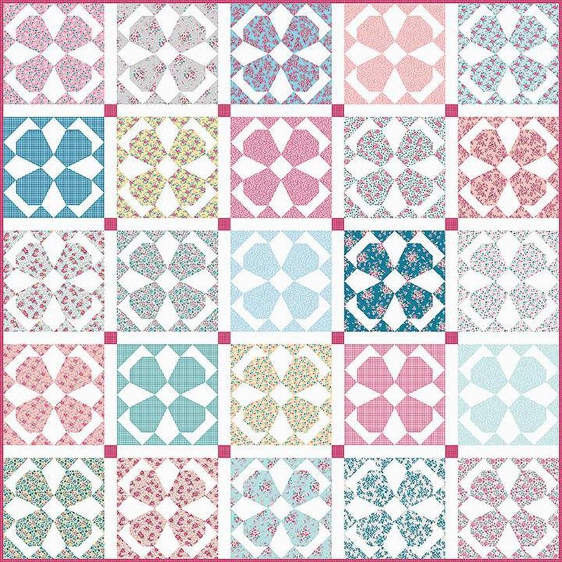 SALE Blue Bells Quilt PATTERN - Gerri Robinson - Riley Blake - INSTRUCTIONS Only