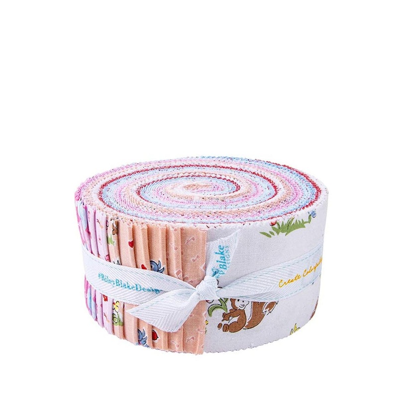 SALE Love Notes 2.5 Inch Rolie Polie Jelly Roll 40-Piece - Riley Blake Designs - Precut Bundle - Floral - Cotton Fabric
