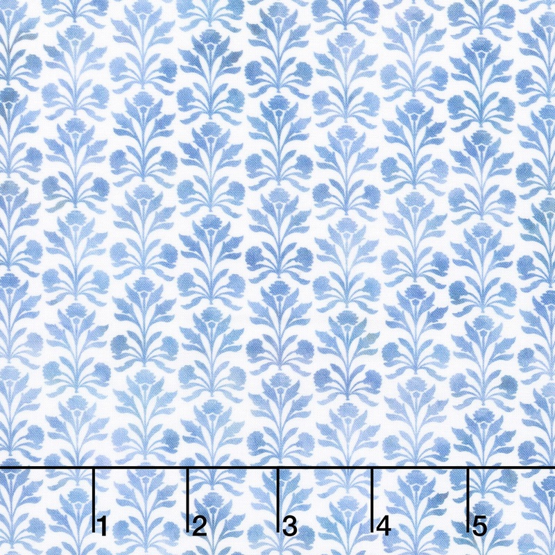 Sanctuary - Fleur Periwinkle Yardage