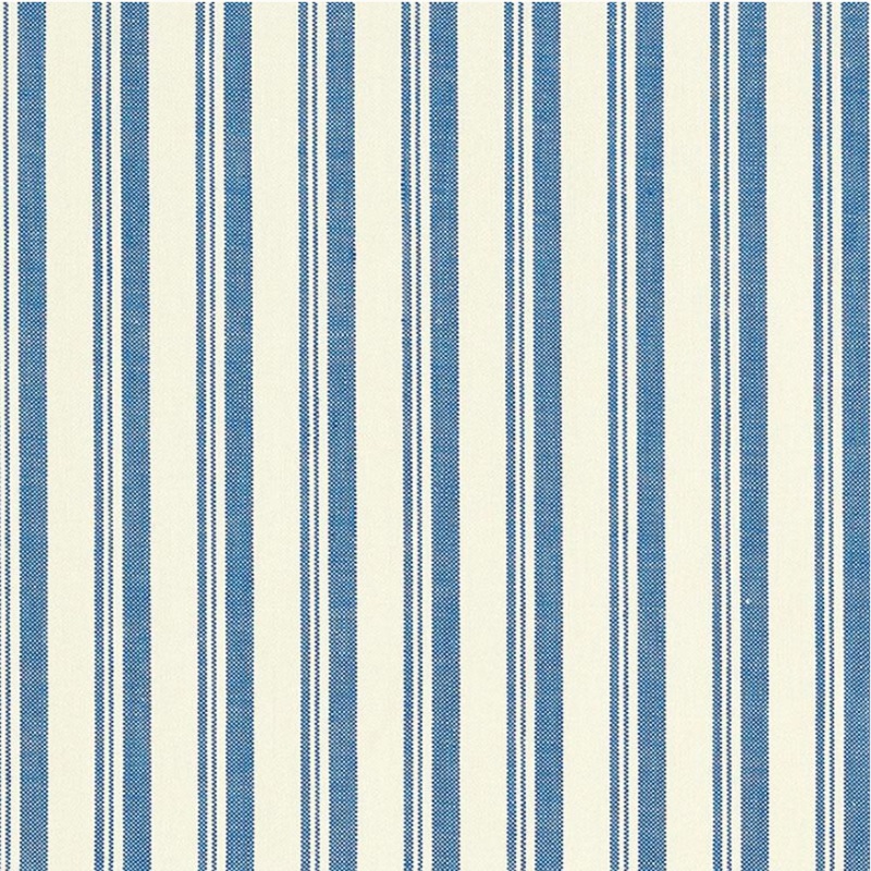 1.5 Yards Schumacher's Capri Navy/White Decorator Fabric