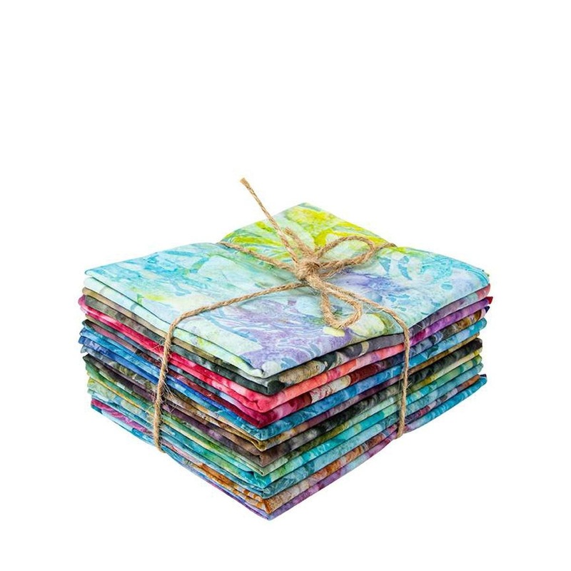SALE Expressions Batiks Express Yourself! Abstract Fat Quarter Bundle 12-Piece - Riley Blake - Precut - Hand-Dyed - Quilting Cotton Fabric
