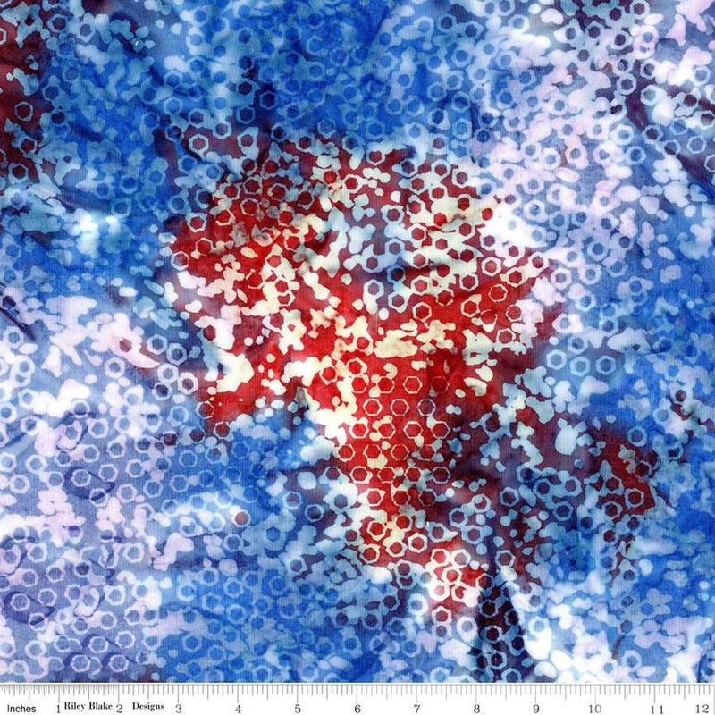 SALE Expressions Batiks Let's Play Ball! BT23171 Fireworks - Riley Blake Designs - Hand-Dyed Print - Quilting Cotton Fabric