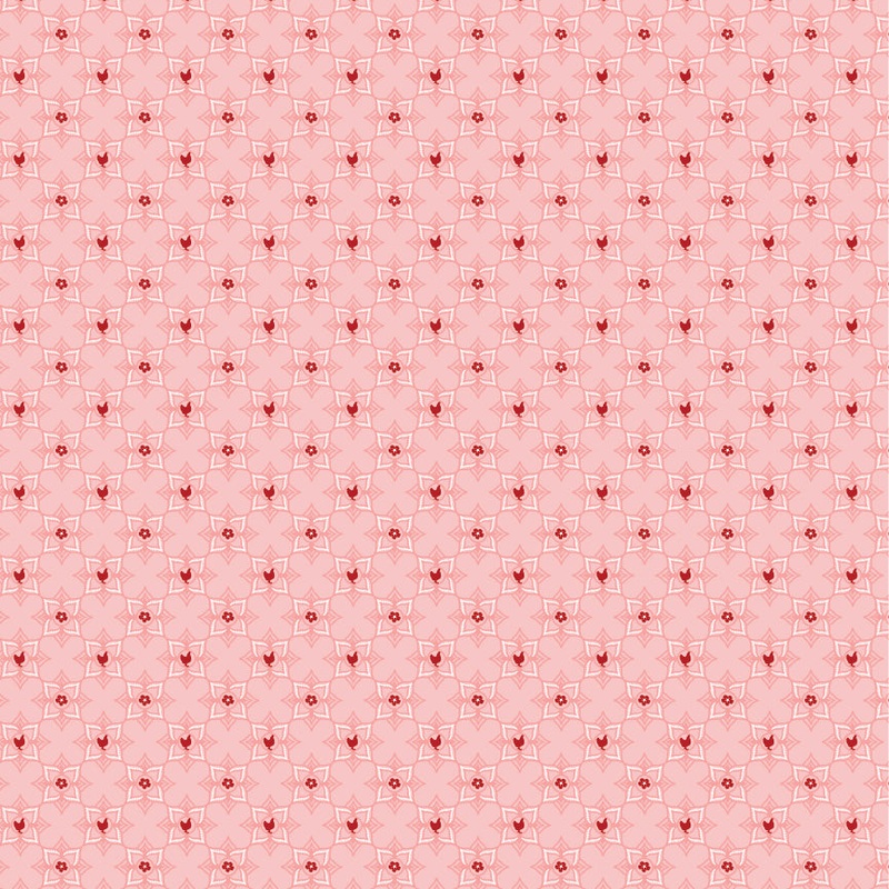 Barnyard Bandana Piglet Soft Pink Yardage by Lori Woods for Poppie Cotton Fabrics