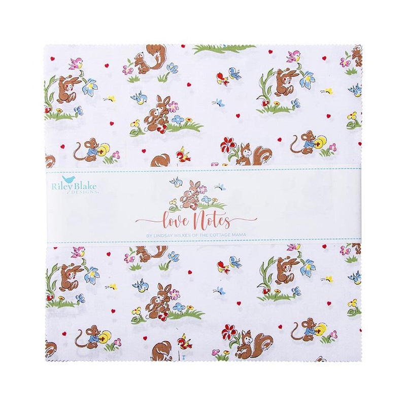 SALE Love Notes Layer Cake 10" Stacker Bundle - Riley Blake Designs - 42-Piece Precut - Sewing - Quilting Cotton Fabric