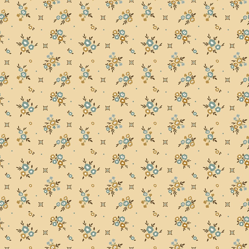Renew by Gervais Yellow Floral Yardage by Sandy Gervais for Riley Blake Designs