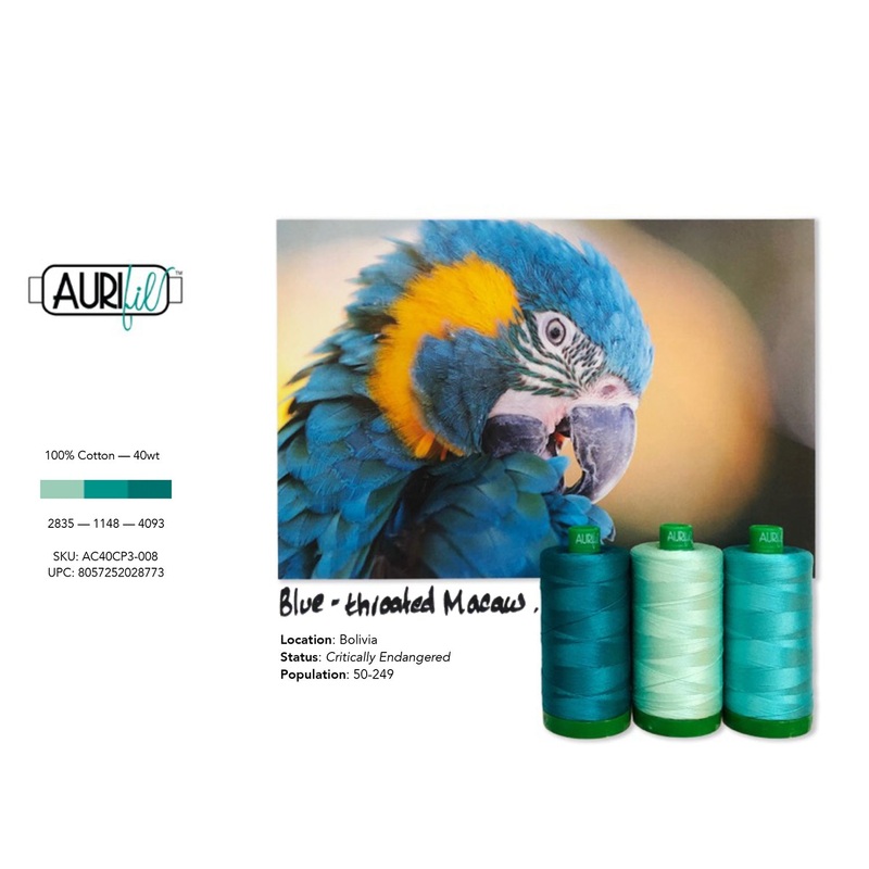 AURIfil Color Builder 40WT - Macaw Teal