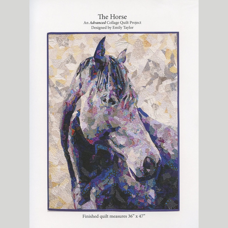 The Horse Collage Quilt Foundation Panel Pattern