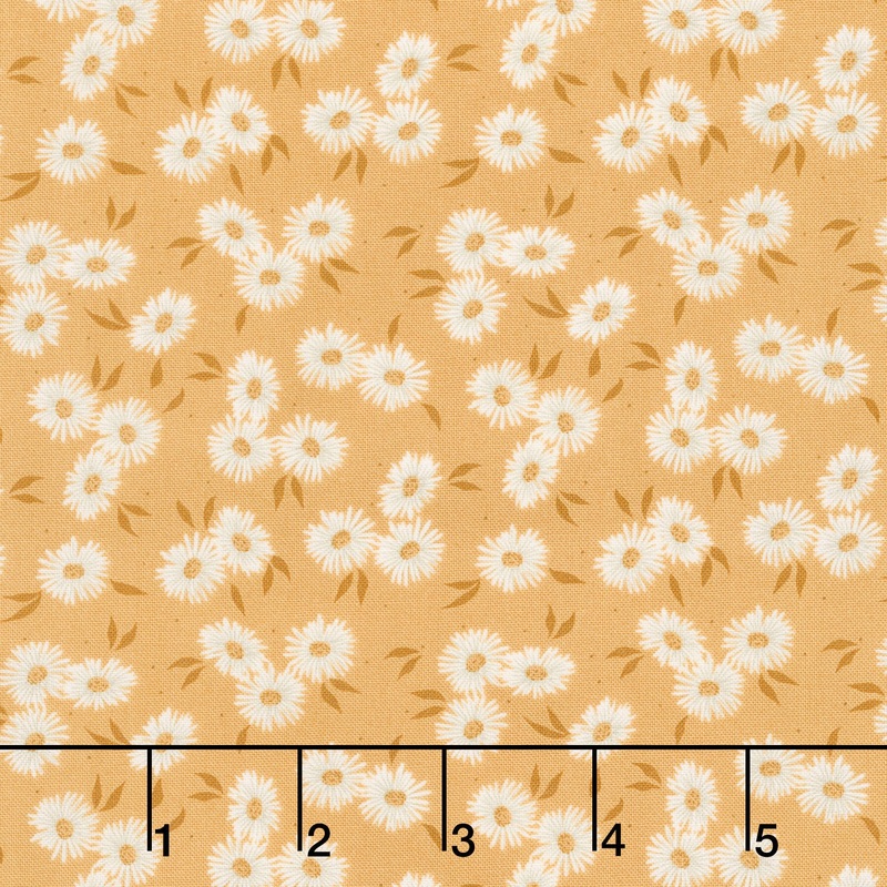 Seaglass Summer - Beach Asters Sunshine Yardage