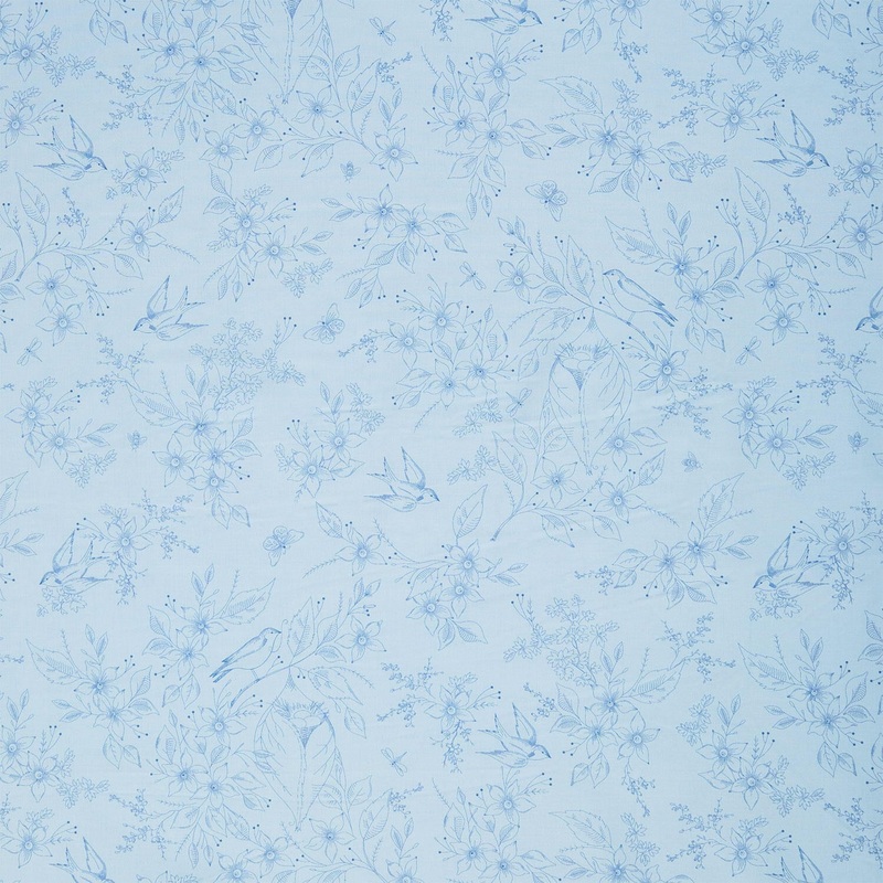 Sewing Bird - Floral Pacific 108" Wide Backing