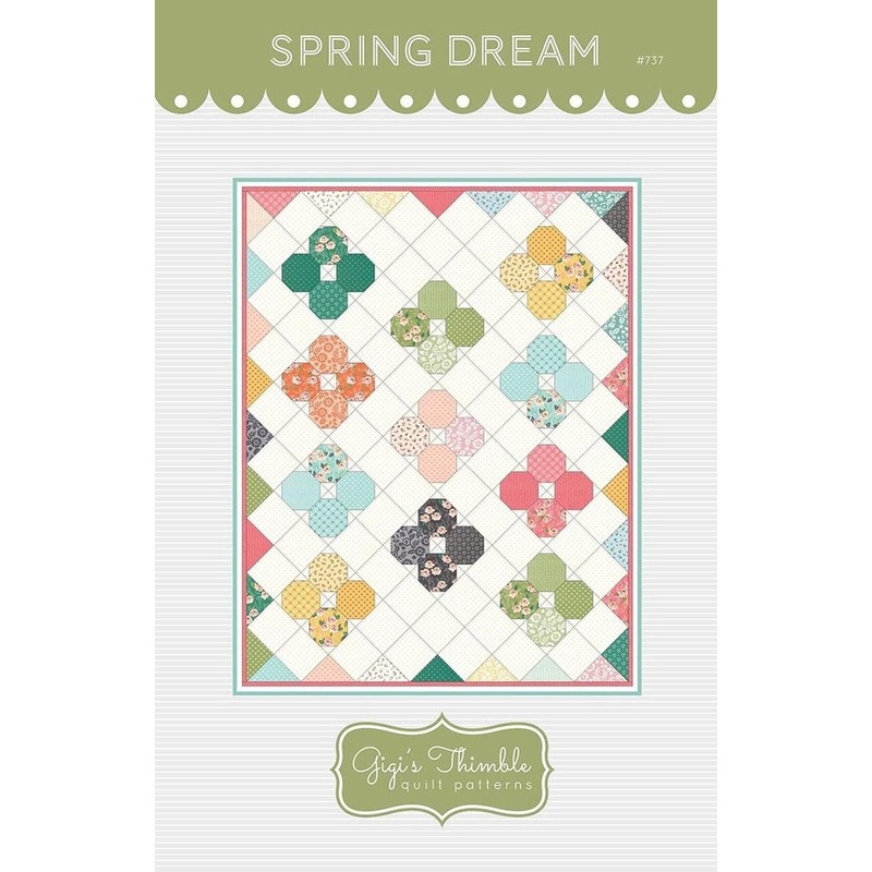Spring Dream Quilt PATTERN Floral Pattern - Riley Blake INSTRUCTIONS Only