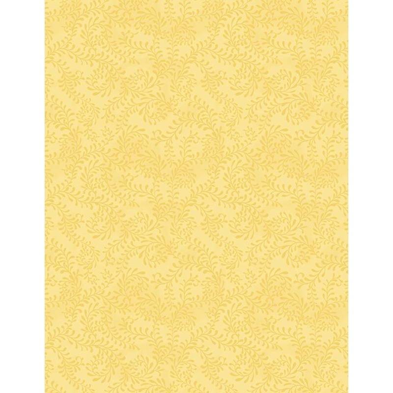 Swirling Leaves: Lemon Yellow