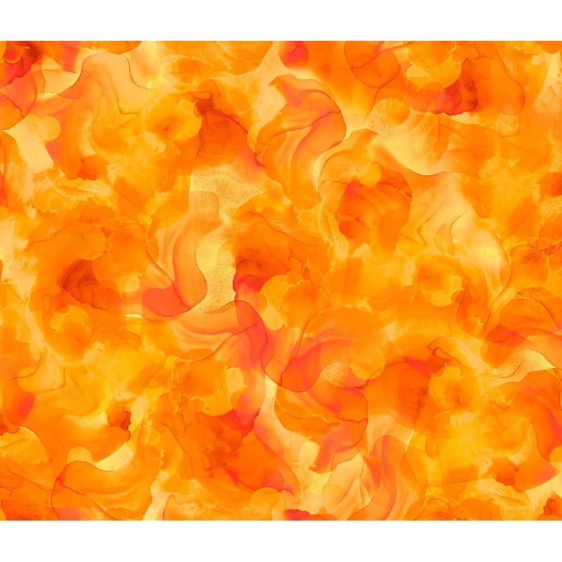 Aura Watercolor Blender 30198 Orange - QT Fabrics - Quilting Cotton Fabric