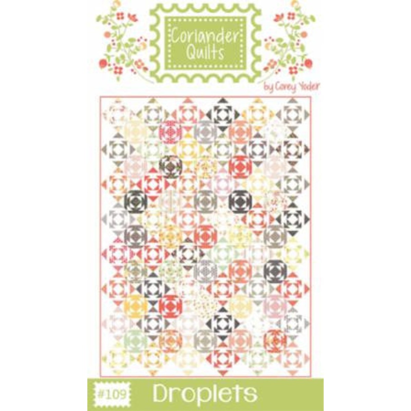 Droplets Quilt Pattern by Coriander Quilts