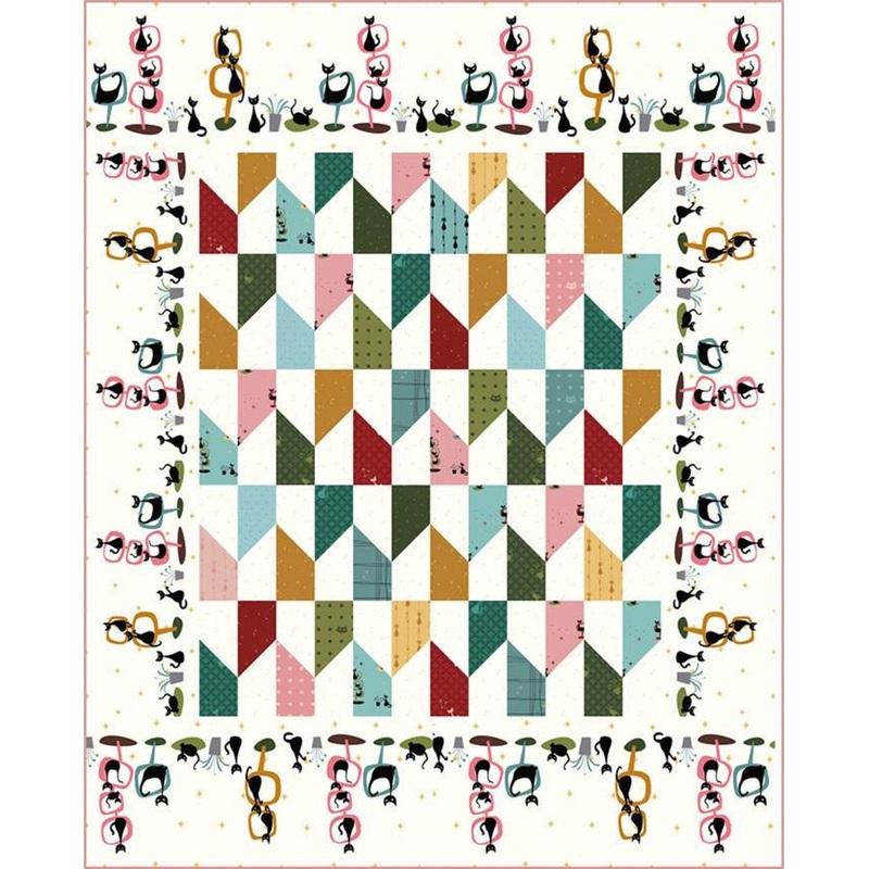 SALE Mod Tiles Quilt PATTERN P156 - Amanda Niederhauser - Riley Blake Designs - INSTRUCTIONS Only - Piecing 5" Stacker Friendly