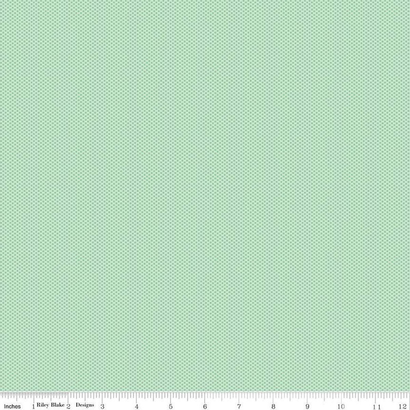 SALE POParazzi Hint of Mint C805 - RBD Designers - Riley Blake Designs - Tone-on-Tone Tiny Squares - Quilting Cotton Fabric