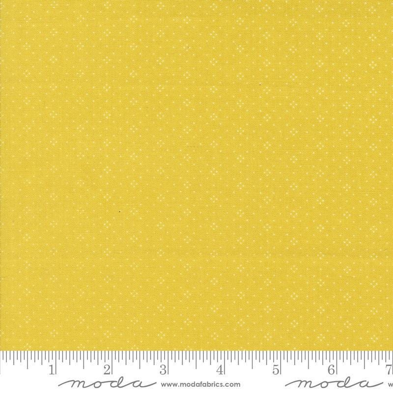SALE Portofino Eyelet Dots 20488 Citron - Moda Fabrics - Dotted Dot Spots Circles - Quilting Cotton Fabric