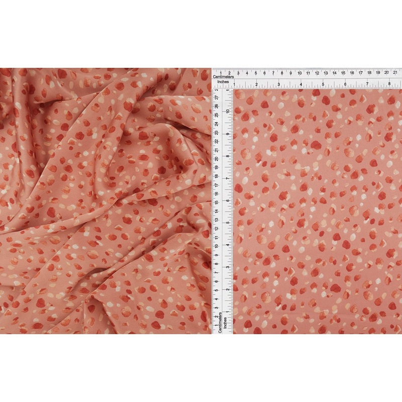 Satin Abstract Animal Print Woven Fabric - POP3709-MS10426 MAUVE