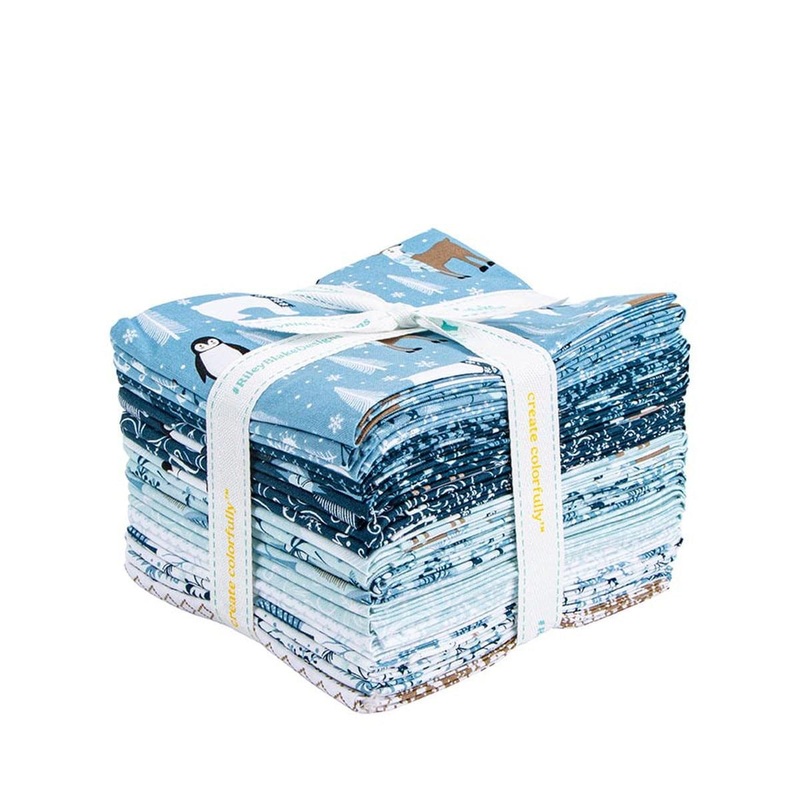 Winter Magic Fat Quarter Bundle 21-Piece - Riley Blake Designs - Precut - Holiday Season - Quilting Cotton Fabric