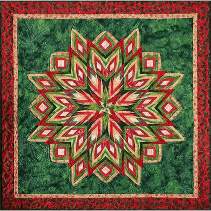 Poinsettia Pattern - Lakeview Quilting X