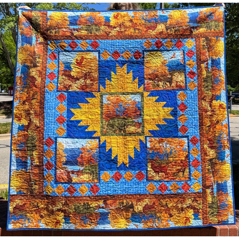 PREORDER - All Blue Ridge Shop Hop 2026 - Delectable Blue Ridge Quilt Kit - PATTERN NOT INCLUDED