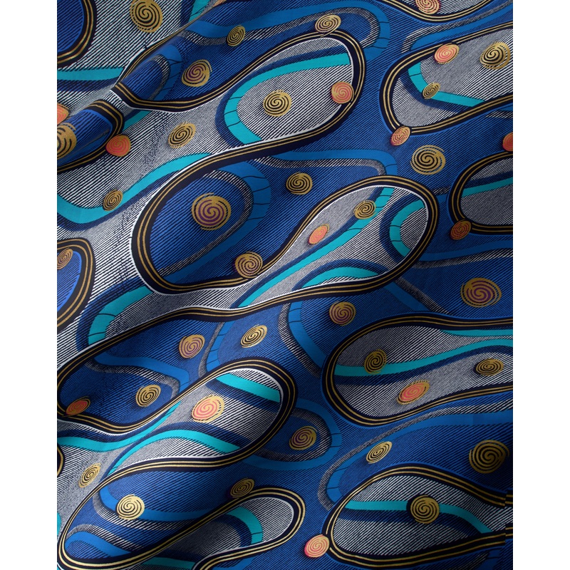 Satin Royal | VLW3211.004 | Gold Embellished