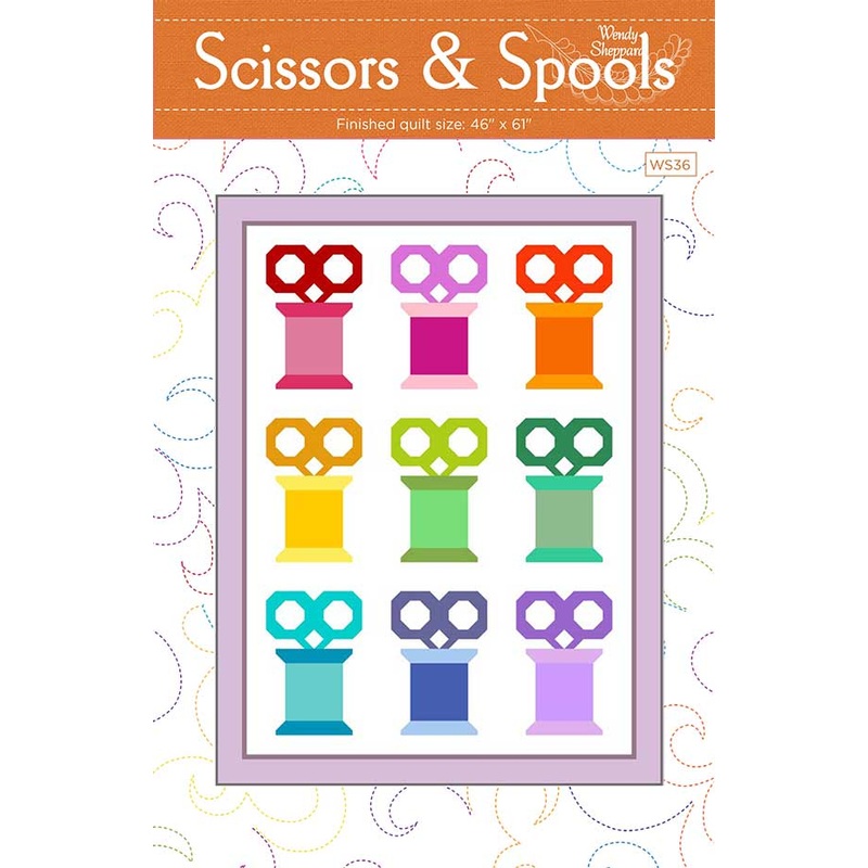 Scissors and Spools Quilt Pattern by Wendy Sheppard