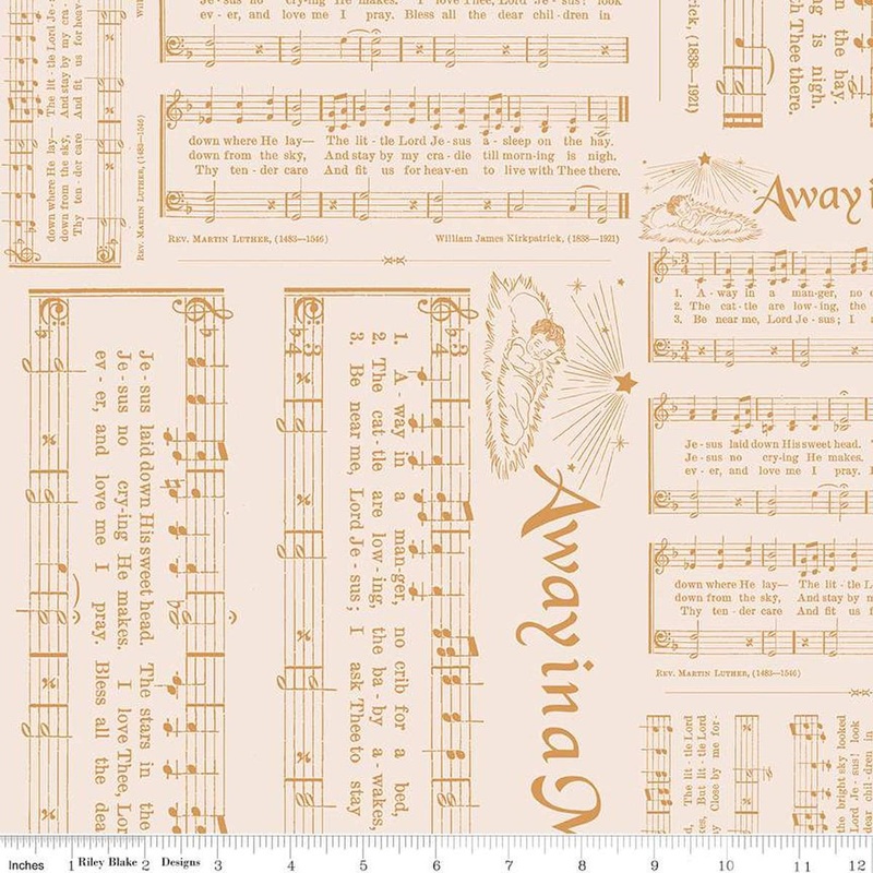 3-Yard Cut - DEAL Home Town Holiday Caroling WIDEBACK WB14926 Cider - Riley Blake Designs - 108" - Quilting Cotton Fabric