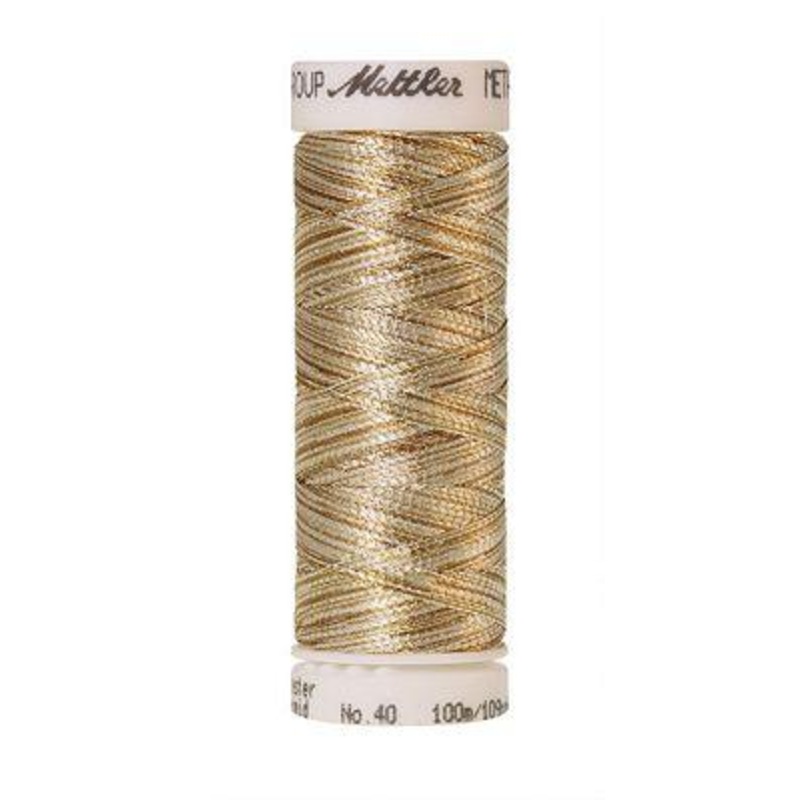 Mettler Polysheen Metallic 9924 Brown Multi 109 yds