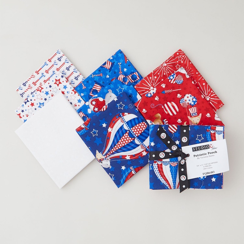 Patriotic Pooch Favorites Fat Quarter Bundle - 8 Piece
