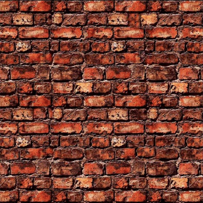 SALE Earthly Delights Bricks 31333 Brick R - - QT Fabrics - Rock Stone Fireplace Texture Wall - Quilting Cotton Fabric