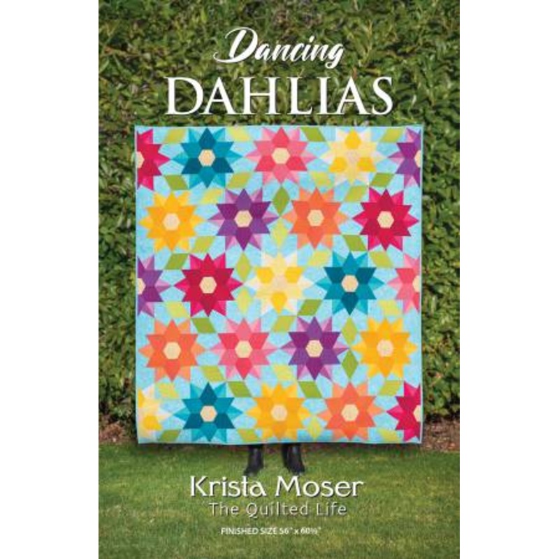 Dancing Dahlias # TQL10034 Quilt Pattern by Krista Moser
