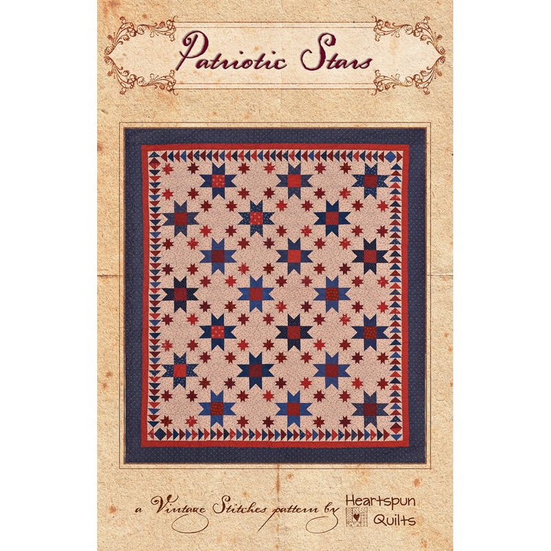 Patriotic Stars Quilt Pattern - Heartspun Quilts X