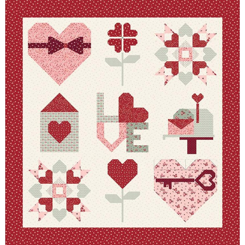 SALE Many Ways to Love Quilt PATTERN - Sandy Gervais - Riley Blake Designs - INSTRUCTIONS Only