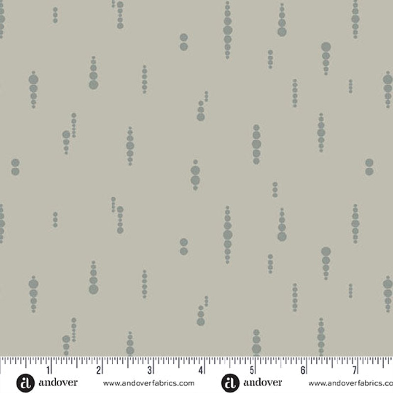 Still Quilt Fabric by Libs Elliott - Crop Circles in Grey (Gray) - A-1352-C