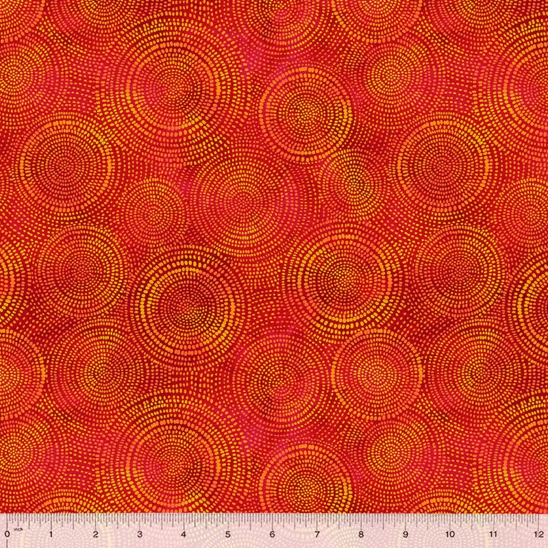 Radiance Quilt Fabric - Blender in Fiery Red/Orange - 53727-4
