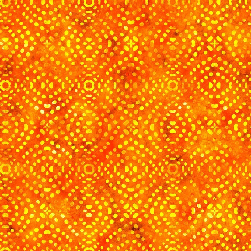 SALE Bedazzled Textural Dots 31128 Orange O - QT Fabrics - Textured Abstract Rippled Geometric - Quilting Cotton Fabric