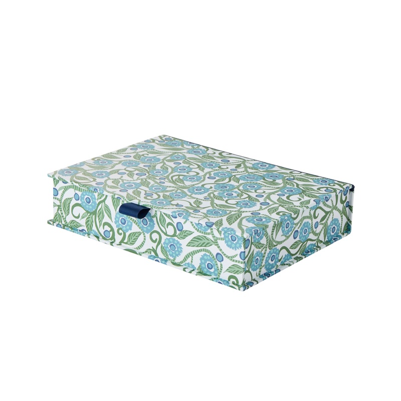 Secret Garden A5 Keepsake Box Blue