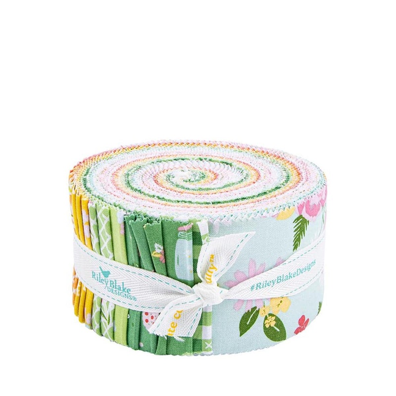 Summer Skies & Fireflies 2.5 Inch Rolie Polie Jelly Roll 40-Piece - Riley Blake Designs - Precut Bundle - Cotton Fabric