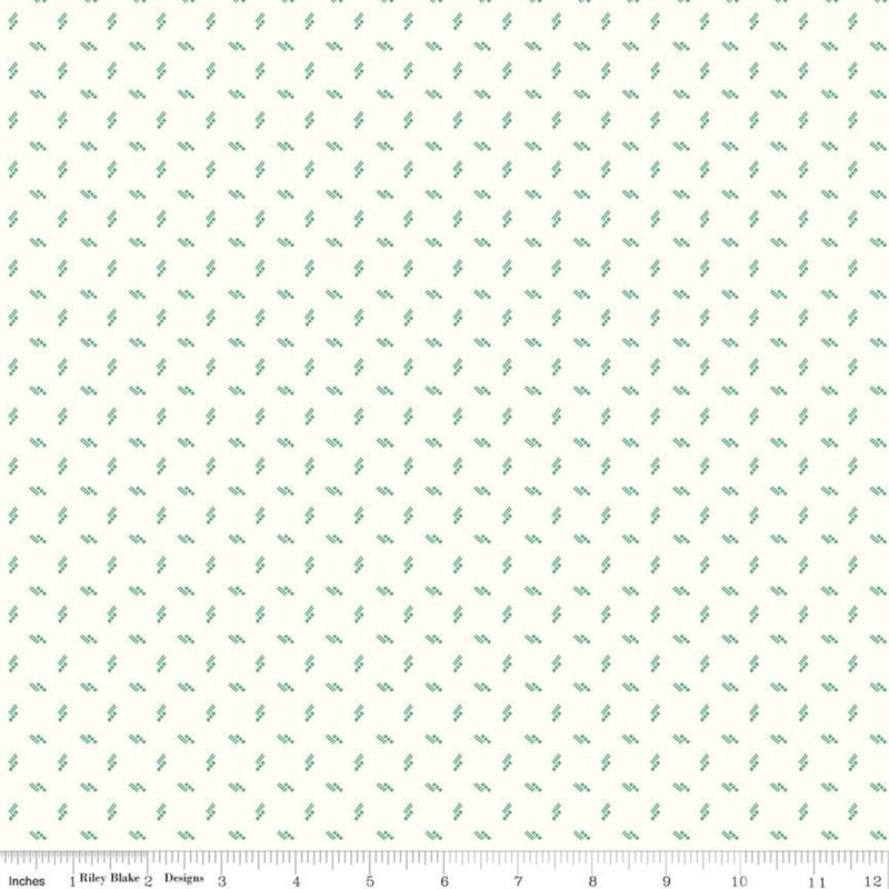 SALE Bee Backgrounds Shirting C9710 Alpine - Riley Blake Designs - Lines Squares Off White - Lori Holt - Quilting Cotton Fabric