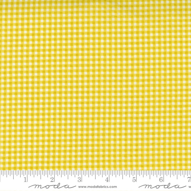 Seashore Drive Citrine Picnic Check Yardage by Sherri & Chelsi for Moda Fabrics