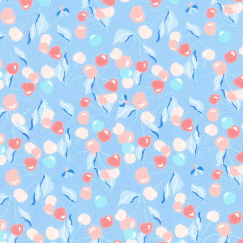 Summersault - Cherry Picking Cornflower Yardage